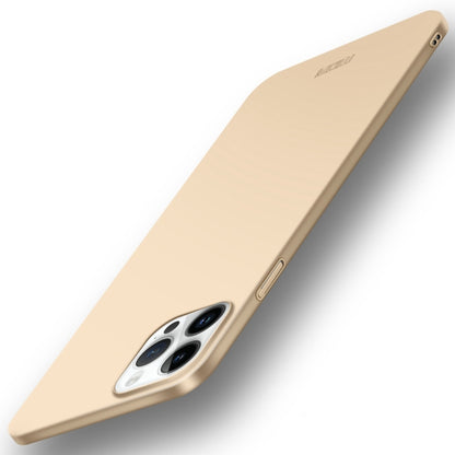 For iPhone 14 Pro MOFI Frosted PC Ultra-thin Hard Case (Gold) - iPhone 14 Pro Cases by MOFI | Online Shopping South Africa | PMC Jewellery