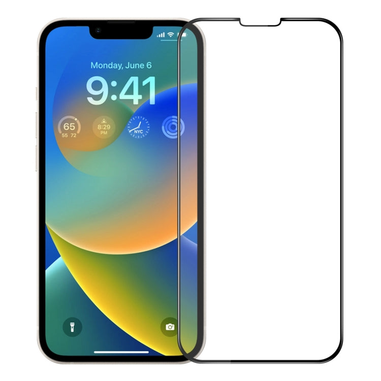 For iPhone 14 Plus MOFI 9H 3D Explosion-proof Curved Screen Tempered Glass Film(Black) - iPhone 14 Plus Tempered Glass by MOFI | Online Shopping South Africa | PMC Jewellery