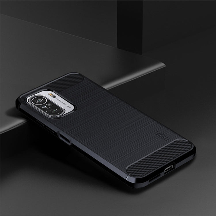 For Xiaomi Redmi Note 11T Pro 5G / 11T Pro Plus 5G MOFI Gentleness Series Brushed Texture Carbon Fiber Soft TPU Case(Blue) -  by MOFI | Online Shopping South Africa | PMC TechLife | Buy Now Pay Later Mobicred