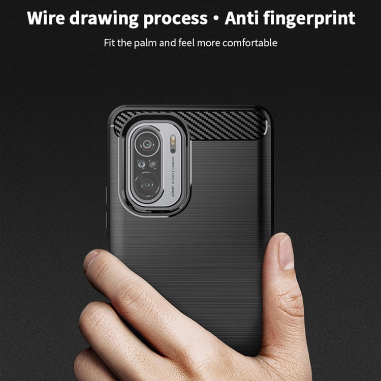 For Xiaomi Redmi Note 11T Pro 5G / 11T Pro Plus 5G MOFI Gentleness Series Brushed Texture Carbon Fiber Soft TPU Case(Red) -  by MOFI | Online Shopping South Africa | PMC TechLife