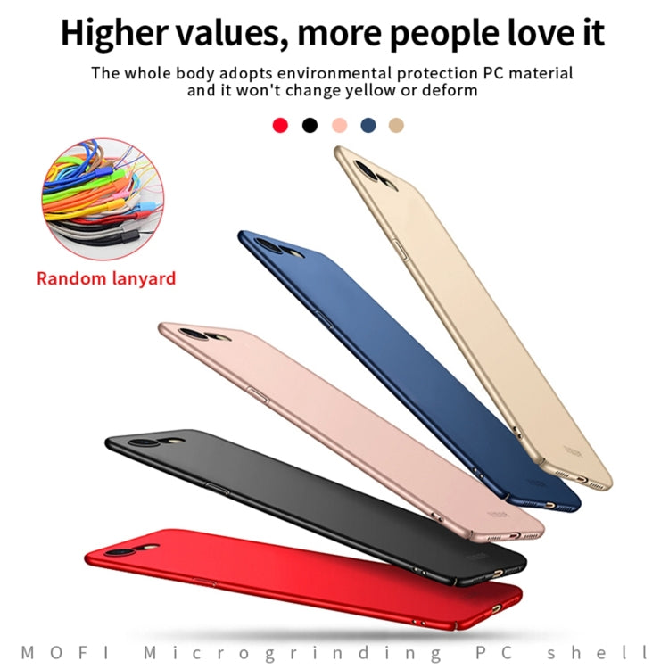For iPhone SE 2022 / 2020 MOFI Frosted PC Ultra-thin Hard Case(Red) - iPhone SE 2022 / 2020 / 8 / 7 Cases by MOFI | Online Shopping South Africa | PMC TechLife