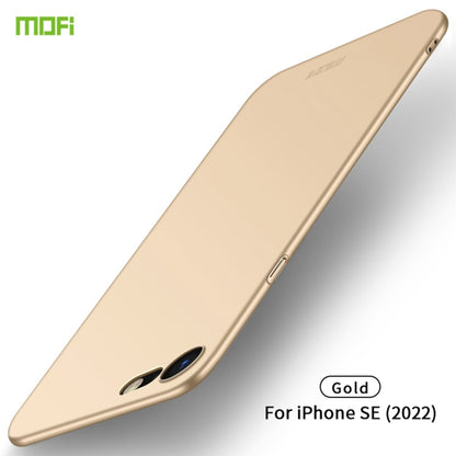 For iPhone SE 2022 / 2020 MOFI Frosted PC Ultra-thin Hard Case(Gold) - iPhone SE 2022 / 2020 / 8 / 7 Cases by MOFI | Online Shopping South Africa | PMC Jewellery