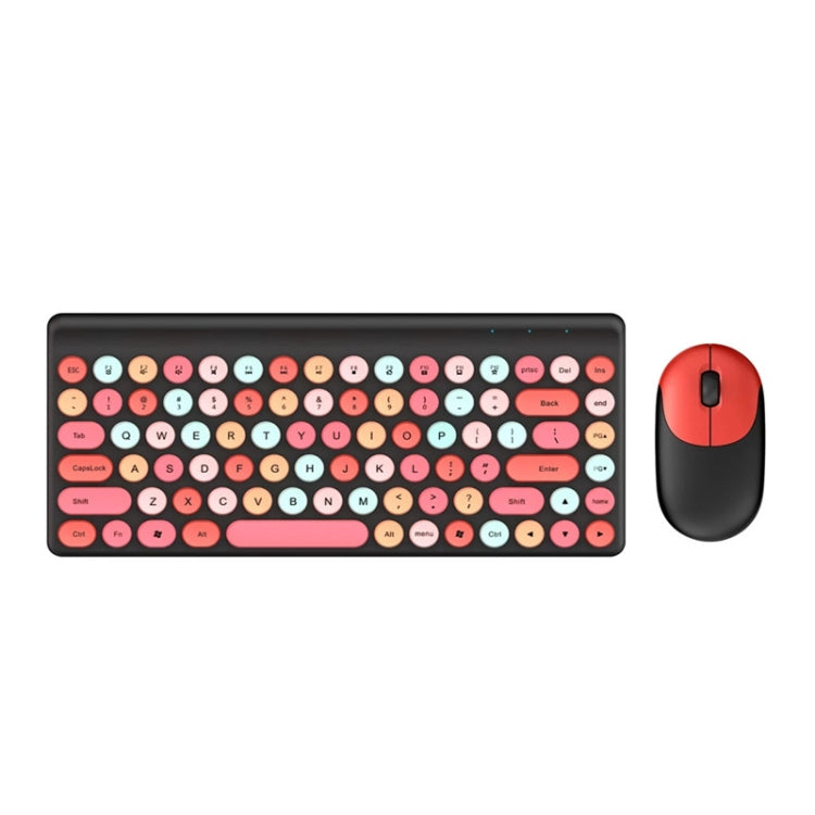 QW02 Wireless Keyboard Mouse Set(Red) - Wireless Keyboard by PMC Jewellery | Online Shopping South Africa | PMC Jewellery | Buy Now Pay Later Mobicred