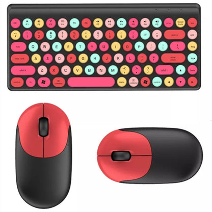 QW02 Wireless Keyboard Mouse Set(Pink) - Wireless Keyboard by PMC Jewellery | Online Shopping South Africa | PMC Jewellery | Buy Now Pay Later Mobicred