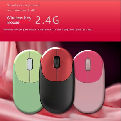 QW02 Wireless Keyboard Mouse Set(Pink) - Wireless Keyboard by PMC Jewellery | Online Shopping South Africa | PMC Jewellery | Buy Now Pay Later Mobicred