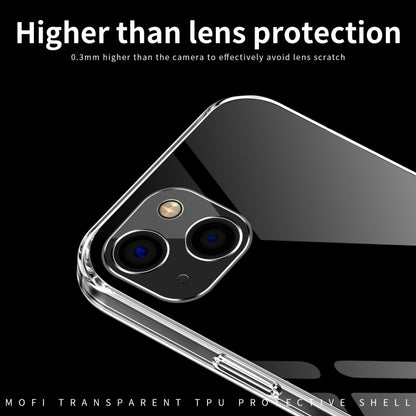 For iPhone 13 mini MOFI Ming Series Ultra-thin TPU Phone Case (Transparent) - iPhone 13 mini Cases by MOFI | Online Shopping South Africa | PMC Jewellery