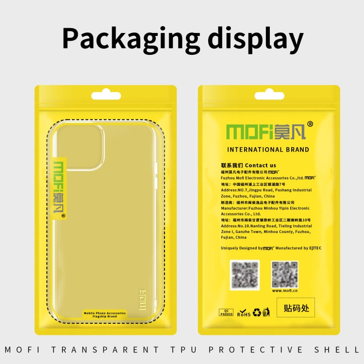 For iPhone 13 MOFI Ming Series Ultra-thin TPU Phone Case(Transparent) - iPhone 13 Cases by MOFI | Online Shopping South Africa | PMC Jewellery