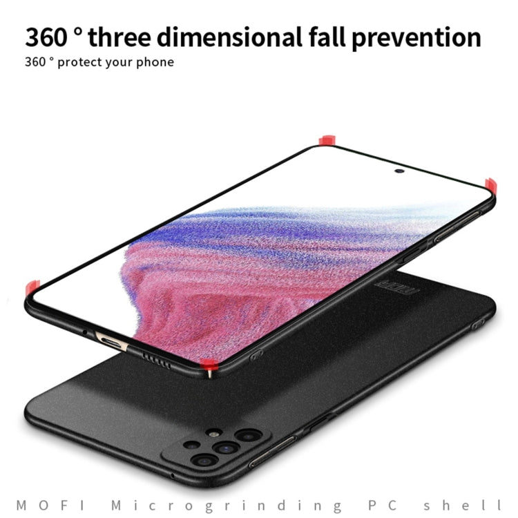 For Samsung Galaxy A73 5G MOFI Fandun Series Frosted PC Ultra-thin All-inclusive Phone Case(Red) - Galaxy Phone Cases by MOFI | Online Shopping South Africa | PMC TechLife