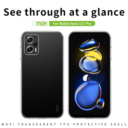 For Xiaomi Redmi Note 11T Pro 5G / Note 11T Pro+ MOFI Ming Series Ultra-thin TPU Phone Case(Transparent) - Xiaomi Cases by MOFI | Online Shopping South Africa | PMC Jewellery