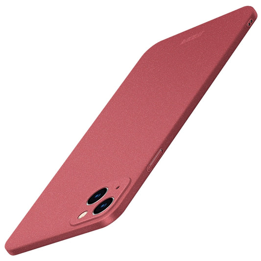 For iPhone 14 Plus  MOFI Fandun Series Frosted PC Ultra-thin Phone Case(Red) - iPhone 14 Plus Cases by MOFI | Online Shopping South Africa | PMC Jewellery