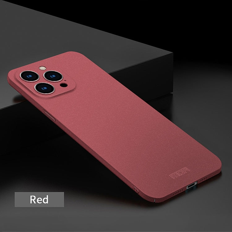 For iPhone 14 Pro Max MOFI Fandun Series Frosted PC Ultra-thin Phone Case(Red) - iPhone 14 Pro Max Cases by MOFI | Online Shopping South Africa | PMC Jewellery