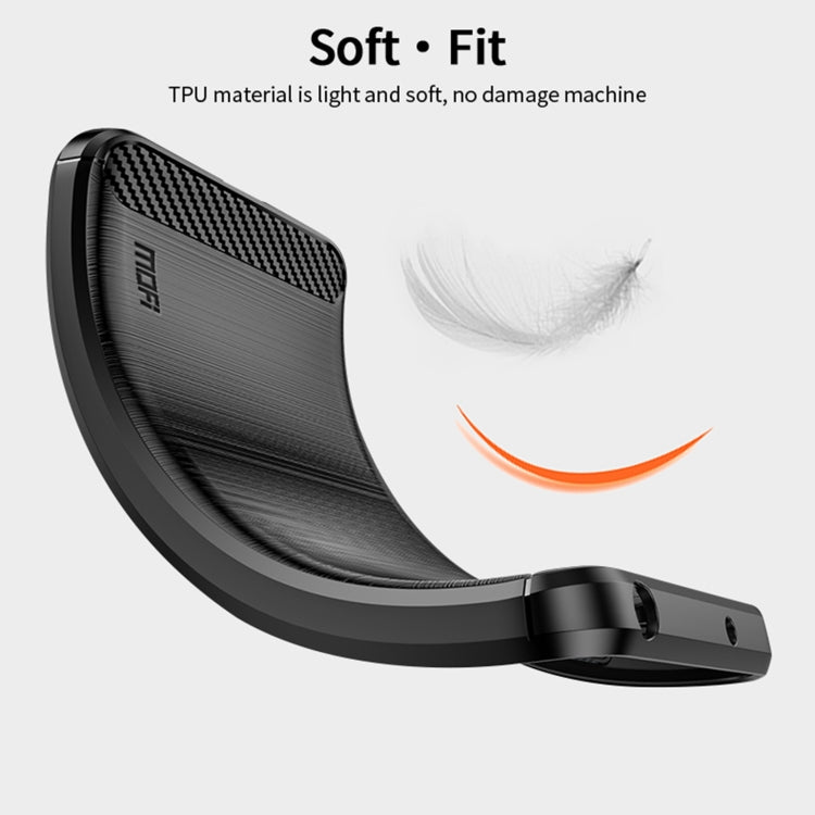 For Sony Xperia 10 IV MOFI Gentleness Series Brushed Texture Carbon Fiber Soft TPU Case(Black) - Sony Cases by MOFI | Online Shopping South Africa | PMC TechLife