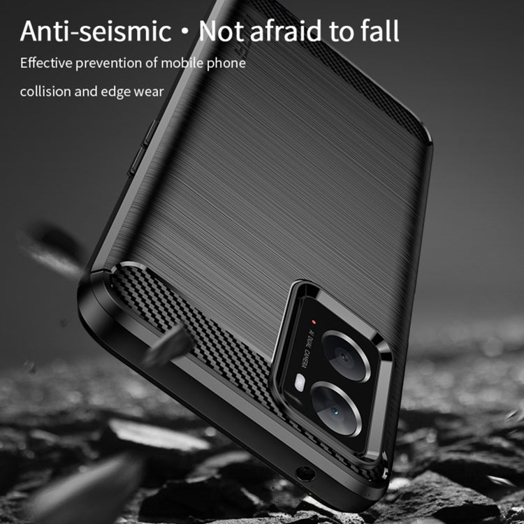 For OPPO A57 4G / A57 5G / A77 5G  MOFI Gentleness Series Brushed Texture Carbon Fiber Soft TPU Case(Blue) -  by MOFI | Online Shopping South Africa | PMC TechLife
