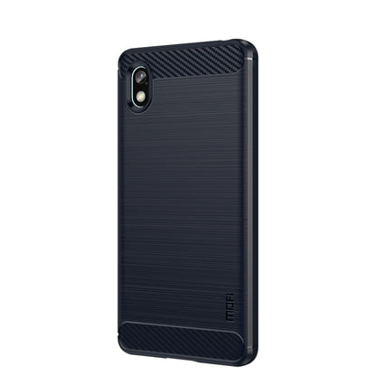 For Sony Xperia Ace 3 MOFI Gentleness Brushed Carbon Fiber Soft TPU Case(Blue) - Sony Cases by MOFI | Online Shopping South Africa | PMC Jewellery