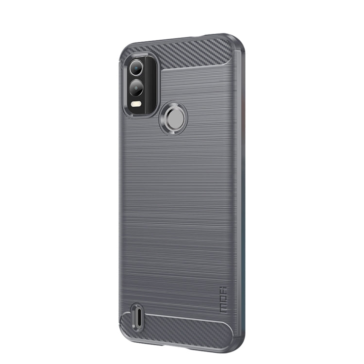 For Nokia C21 Plus MOFI Gentleness Brushed Carbon Fiber Soft TPU Case(Gray) - Nokia Cases by MOFI | Online Shopping South Africa | PMC Jewellery