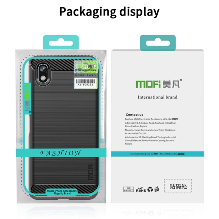 For Nokia C21 Plus MOFI Gentleness Brushed Carbon Fiber Soft TPU Case(Red) - Nokia Cases by MOFI | Online Shopping South Africa | PMC TechLife | Buy Now Pay Later Mobicred