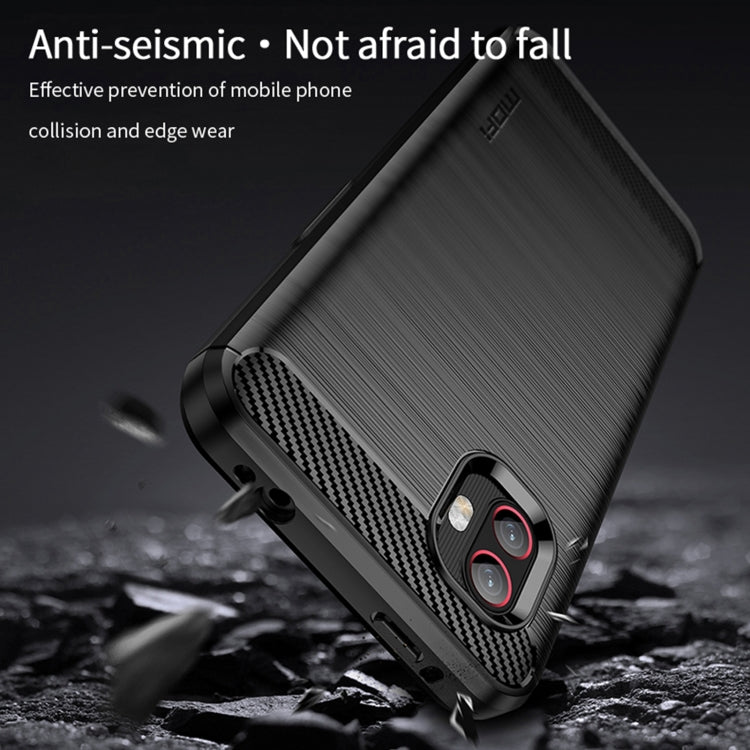 For Samsung Galaxy Xcover6 Pro / Xcover Pro 2 MOFI Gentleness Brushed Carbon Fiber Soft TPU Case(Black) - free shipping - PMC TechLife - Order now!