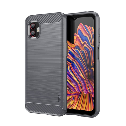 For Samsung Galaxy Xcover6 Pro / Xcover Pro 2 MOFI Gentleness Brushed Carbon Fiber Soft TPU Case(Gray) -  by MOFI | Online Shopping South Africa | PMC Jewellery