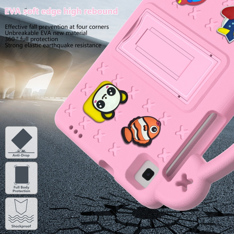 For Huawei MediaPad M5 8.4 Handle Kickstand Children EVA Shockproof Tablet Case(Pink) - Huawei by PMC TechLife | Online Shopping South Africa | PMC TechLife | Buy Now Pay Later Mobicred