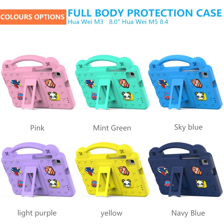 For Huawei MediaPad M5 8.4 Handle Kickstand Children EVA Shockproof Tablet Case(Sky Blue) - Huawei by PMC TechLife | Online Shopping South Africa | PMC TechLife | Buy Now Pay Later Mobicred