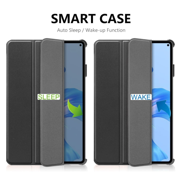 For Huawei MatePad Pro 11 2022 ENKAY Plastic Back Cover Smart Leather Stand Case(Dark Blue) - free shipping - PMC TechLife - Order now!