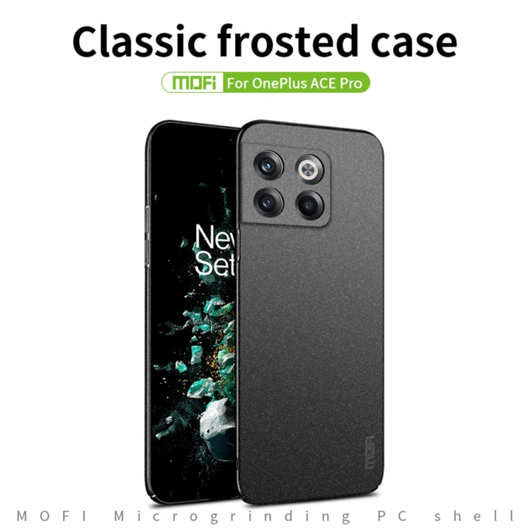 For OnePlus Ace Pro MOFI Frosted PC Ultra-thin Hard Phone Case(Black) -  by MOFI | Online Shopping South Africa | PMC Jewellery