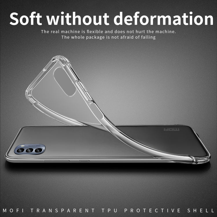 For Motorola Moto G62 5G MOFI Ming Series Ultra-thin TPU Phone Case(Transparent) - Motorola Cases by MOFI | Online Shopping South Africa | PMC Jewellery