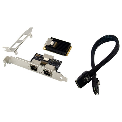 ST7242 Mini PCIE Dual RJ45 Gigabit Ethernet Networking Interface card NHI350AM2 - USB Network Adapter by PMC Jewellery | Online Shopping South Africa | PMC Jewellery | Buy Now Pay Later Mobicred