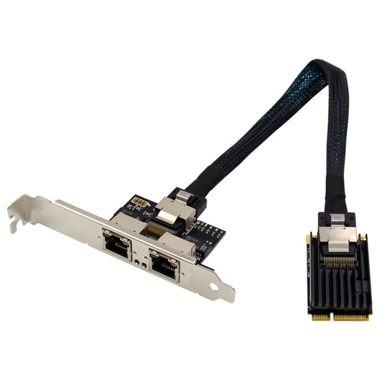 ST7242 Mini PCIE Dual RJ45 Gigabit Ethernet Networking Interface card NHI350AM2 - USB Network Adapter by PMC Jewellery | Online Shopping South Africa | PMC Jewellery | Buy Now Pay Later Mobicred