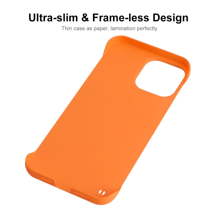 For iPhone 14 ENKAY Matte Frameless PC Phone Case(Orange) - iPhone 14 Cases by ENKAY | Online Shopping South Africa | PMC Jewellery | Buy Now Pay Later Mobicred