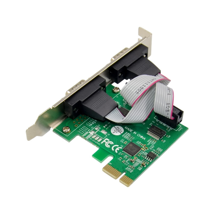 ST316 2 Ports RS232 To PCIE Converter Card AX99100 Chipset - Card Adapter by PMC Jewellery | Online Shopping South Africa | PMC Jewellery | Buy Now Pay Later Mobicred