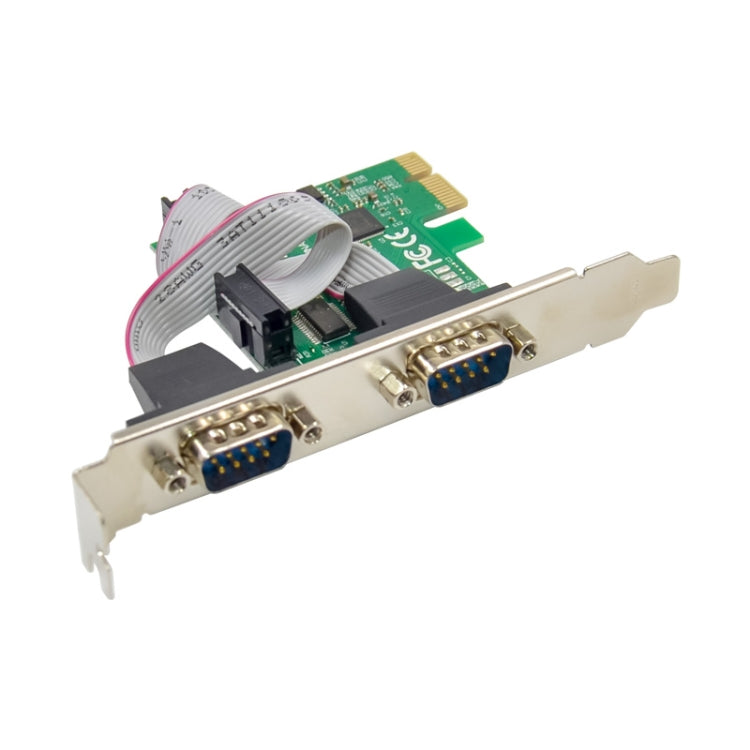 ST316 2 Ports RS232 To PCIE Converter Card AX99100 Chipset - Card Adapter by PMC Jewellery | Online Shopping South Africa | PMC Jewellery | Buy Now Pay Later Mobicred