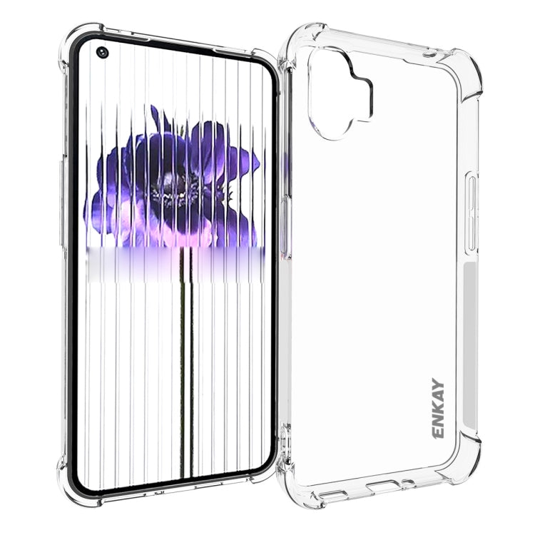 For Nothing Phone 1 ENKAY Clear TPU Shockproof Phone Case - More Brand by ENKAY | Online Shopping South Africa | PMC Jewellery | Buy Now Pay Later Mobicred