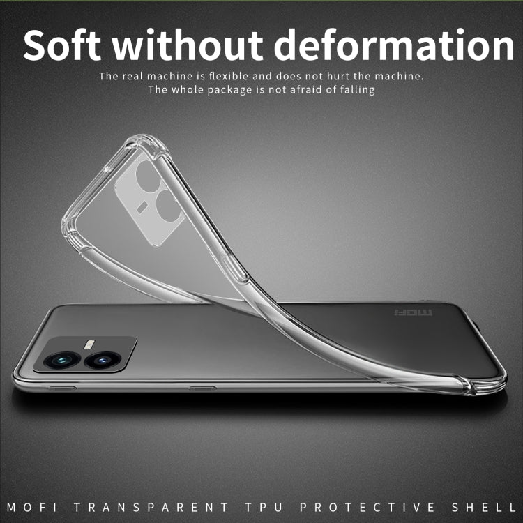 For vivo Y22 / Y22s MOFI Ming Series Ultra-thin TPU Phone Case(Transparent) - vivo Cases by MOFI | Online Shopping South Africa | PMC TechLife