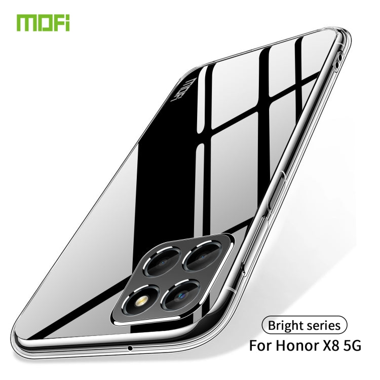 For Honor X8 5G MOFI Ming Series Ultra-thin TPU Phone Case(Transparent) - Honor Cases by MOFI | Online Shopping South Africa | PMC Jewellery