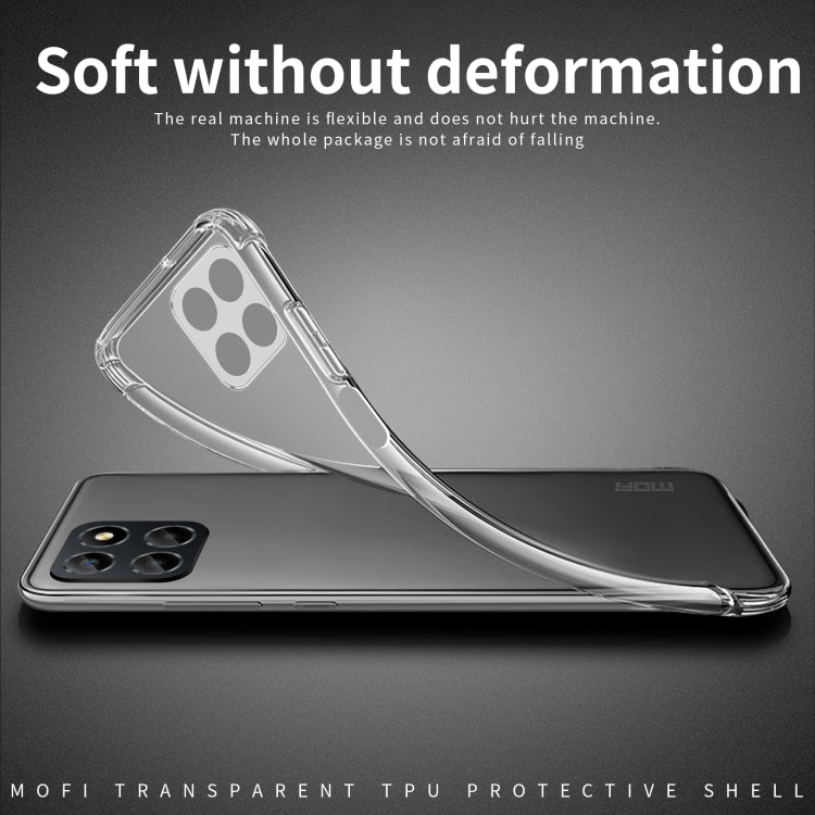 For Honor X8 5G MOFI Ming Series Ultra-thin TPU Phone Case(Transparent) - Honor Cases by MOFI | Online Shopping South Africa | PMC Jewellery