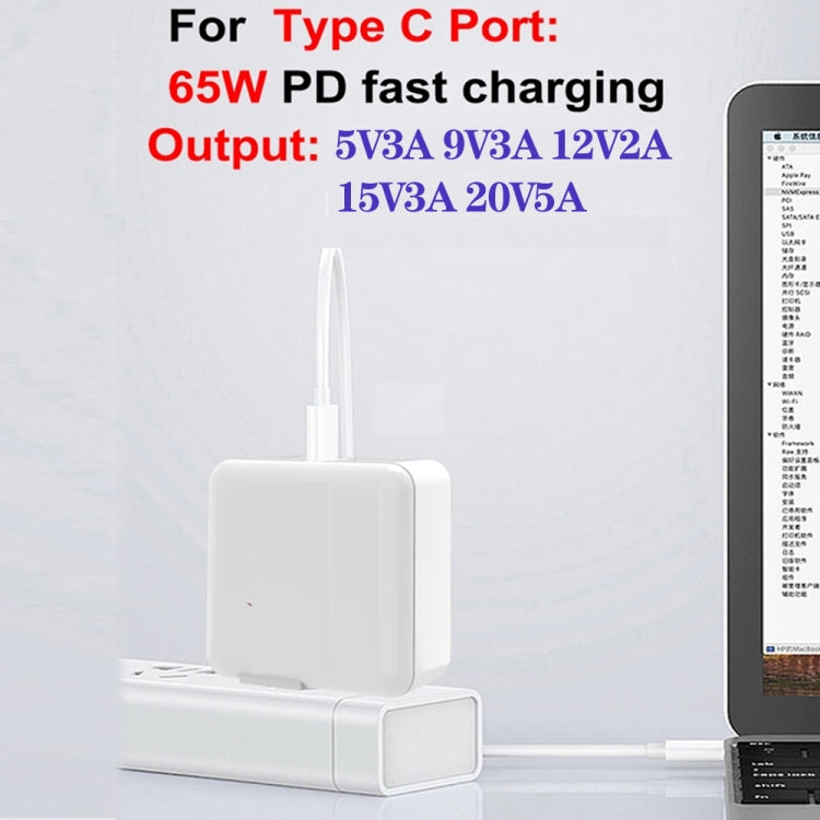 GaN 100W Dual USB + Dual USB-C/Type-C Multi Port Charger for Apple MacBook Series US / AU Plug - Cable & Adapter by PMC Jewellery | Online Shopping South Africa | PMC Jewellery | Buy Now Pay Later Mobicred