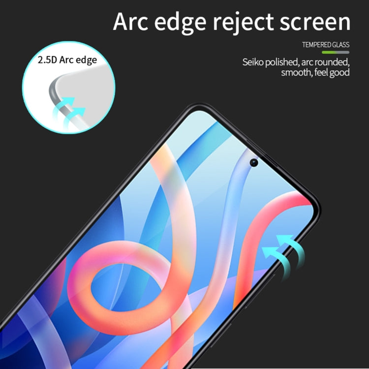 For Xiaomi 12 Lite MOFI 9H 2.5D Full Screen Tempered Glass Film(Black) -  by MOFI | Online Shopping South Africa | PMC Jewellery