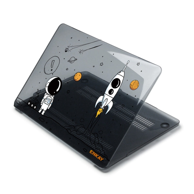 For MacBook Pro 16.2 A2485/A2880 2023 ENKAY Hat-Prince 3 in 1 Spaceman Pattern Laotop Protective Crystal Case with TPU Keyboard Film / Anti-dust Plugs, Version:EU(Spaceman No.1) - free shipping - PMC Jewellery - Order now!