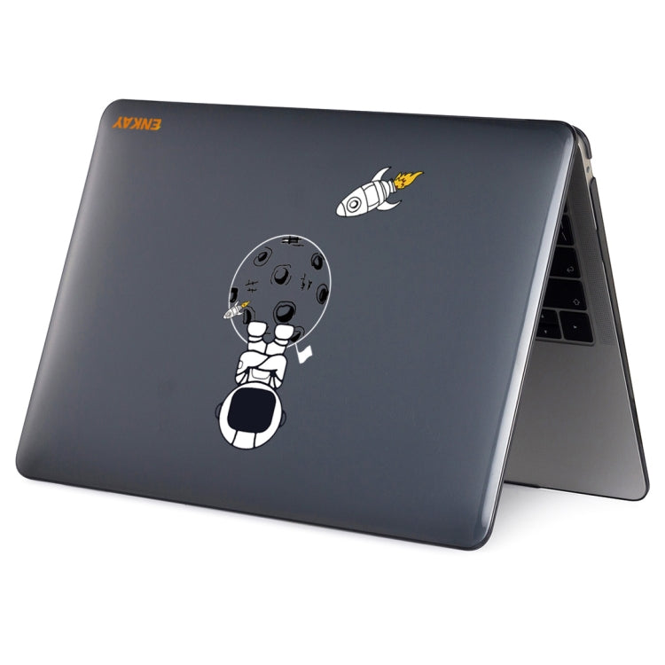 For MacBook Pro 16.2 A2485/A2880 2023 ENKAY Hat-Prince 3 in 1 Spaceman Pattern Laotop Protective Crystal Case with TPU Keyboard Film / Anti-dust Plugs, Version:EU(Spaceman No.4) - free shipping - PMC Jewellery - Order now!