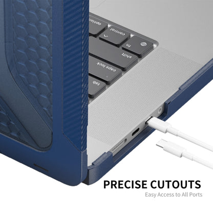 For MacBook Pro 14.2 A2442/A2779 2023 ENKAY Hat-Prince 3 in 1 Protective Bracket  Case Cover Hard Shell with TPU Keyboard Film / Anti-dust Plugs, Version:US(Khaki) - MacBook Pro Cases by ENKAY | Online Shopping South Africa | PMC Jewellery | Buy Now Pay Later Mobicred