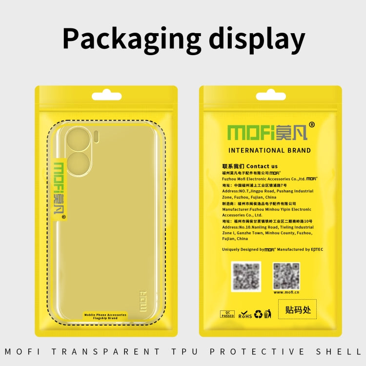 For vivo Y35 4G MOFI Ming Series Ultra-thin TPU Phone Case(Transparent) - vivo Cases by MOFI | Online Shopping South Africa | PMC TechLife