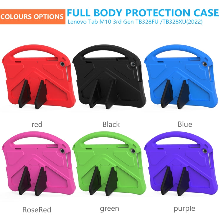 For Lenovo Tab M10 3rd Gen TB328FU / TB328XU 2022 EVA Shockproof Tablet Protective Case with Holder(Blue) - Lenovo by PMC TechLife | Online Shopping South Africa | PMC TechLife | Buy Now Pay Later Mobicred