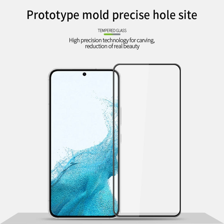 For Samsung Galaxy S23 5G MOFI 9H 3D Curved Explosion-proof Tempered Glass Film(Black) - Galaxy S23+ 5G Tempered Glass by MOFI | Online Shopping South Africa | PMC TechLife | Buy Now Pay Later Mobicred