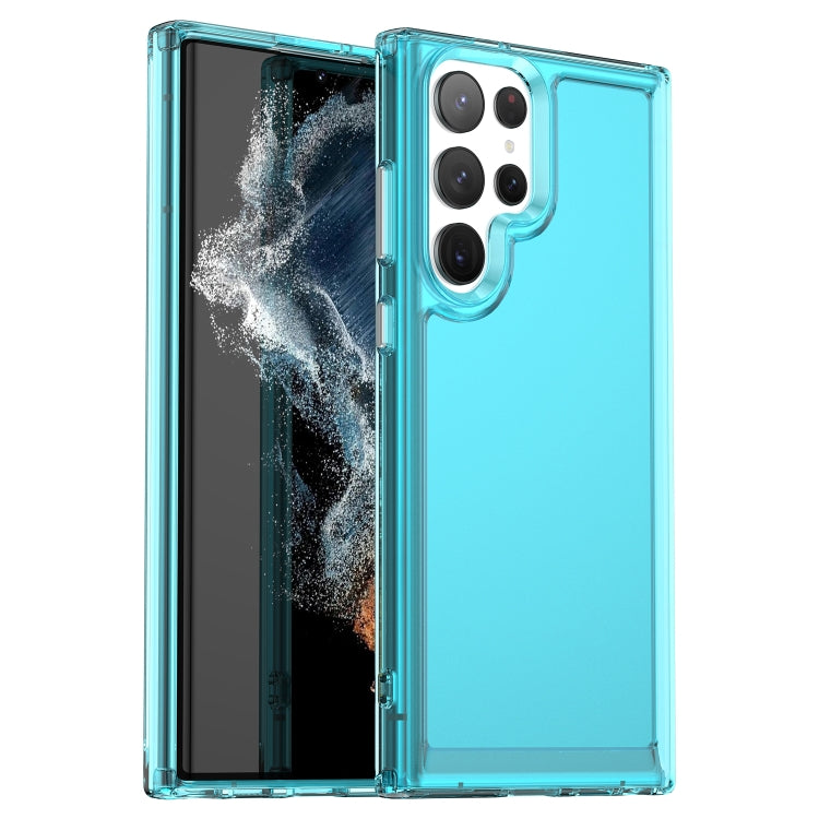 For Samsung Galaxy S23 Ultra 5G Candy Series TPU Phone Case(Transparent Blue) - Galaxy S23 Ultra 5G Cases by PMC TechLife | Online Shopping South Africa | PMC TechLife