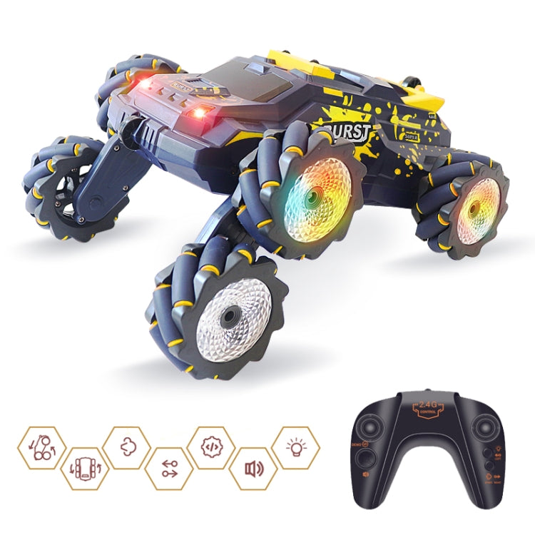 MoFun JC03P 2.4G Remote Control Six-wheeled Stunt Car, Specifications:Single RC(Yellow) - RC Cars by MoFun | Online Shopping South Africa | PMC TechLife