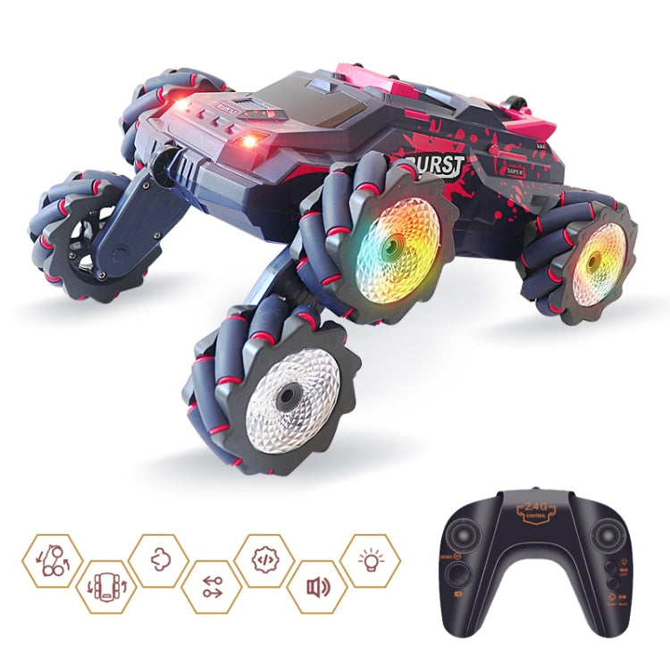 MoFun JC03P 2.4G Remote Control Six-wheeled Stunt Car, Specifications:Single RC(Red) - RC Cars by MoFun | Online Shopping South Africa | PMC TechLife