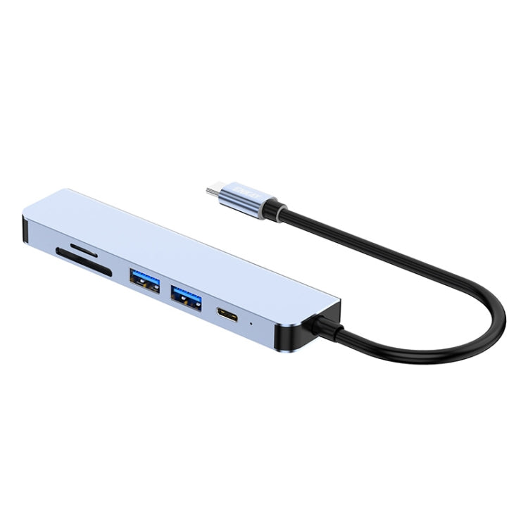 ENKAY Hat-Prince 6 in 1 Type-C Hub 4K HDMI Docking Station Adapter USB-C PD Quick Charge SD/TF Card Reader - free shipping - PMC Jewellery - Order now!