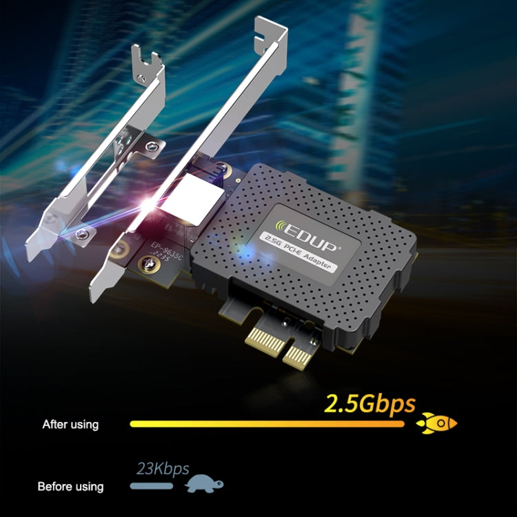 EDUP EP-9635C 2.5Gbps Gigabit Game Wired Network Card 2500M High Speed Internet Port Expansion Desktop PC Adaptive Ethernet Network Adapter - USB Network Adapter by EDUP | Online Shopping South Africa | PMC Jewellery | Buy Now Pay Later Mobicred