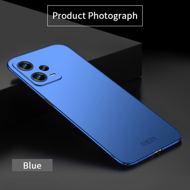 For Xiaomi Redmi Note 12 Pro+ China MOFI Micro Frosted PC Ultra-thin Hard Case(Blue) - Note 12 Pro+ Cases by MOFI | Online Shopping South Africa | PMC Jewellery